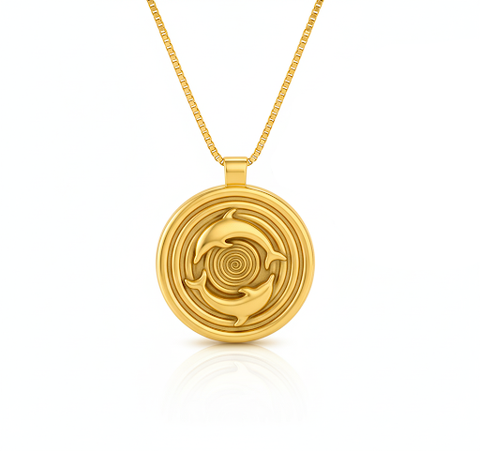 Pendant 02 - Quantum Grid Dolphin Energy Necklace (PreSale)