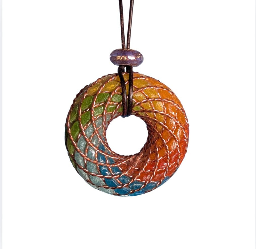 Rainbow Vortex pendant product photo
